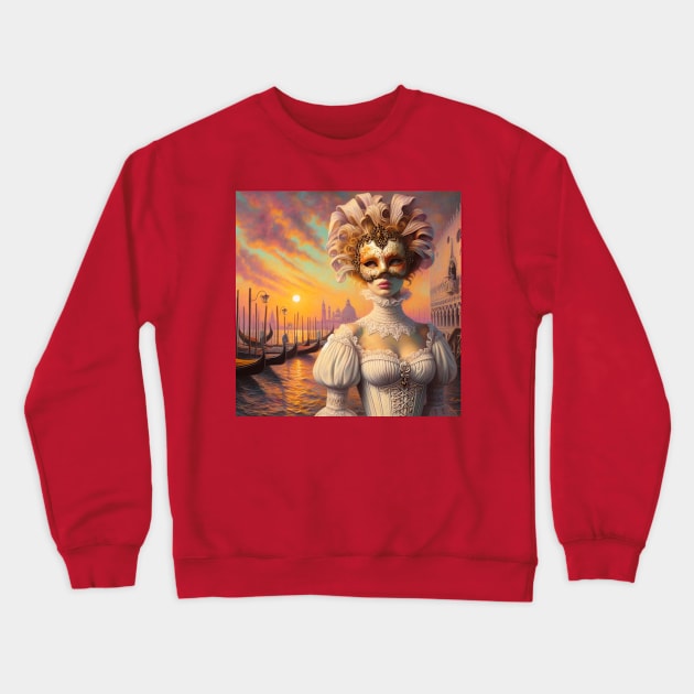 Venetian Sunset Crewneck Sweatshirt by Donkeh23